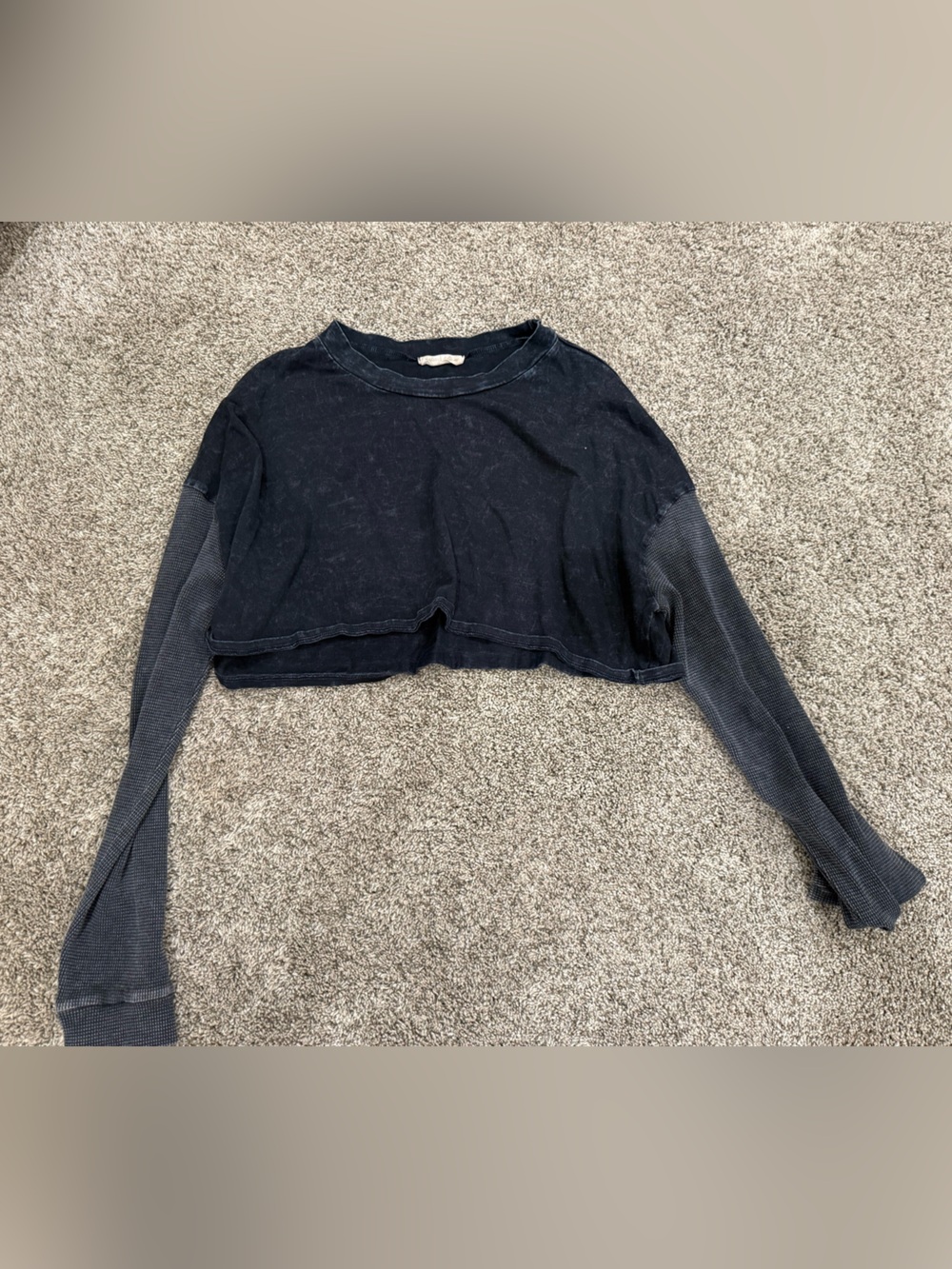Altar’d State black long sleeve crop top